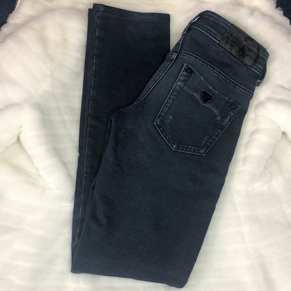 GUESS blue jeggings with distressed detail - Picture 1 of 2